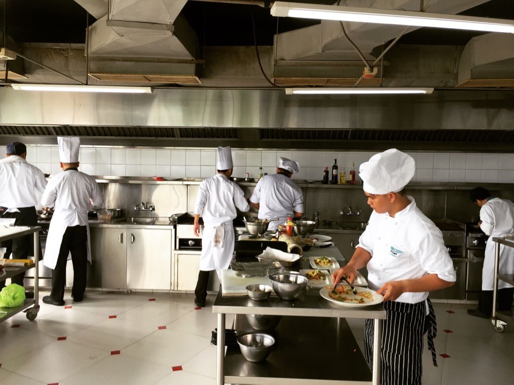 Culinary students from different cooking schools vie for JW Marriott internship program.